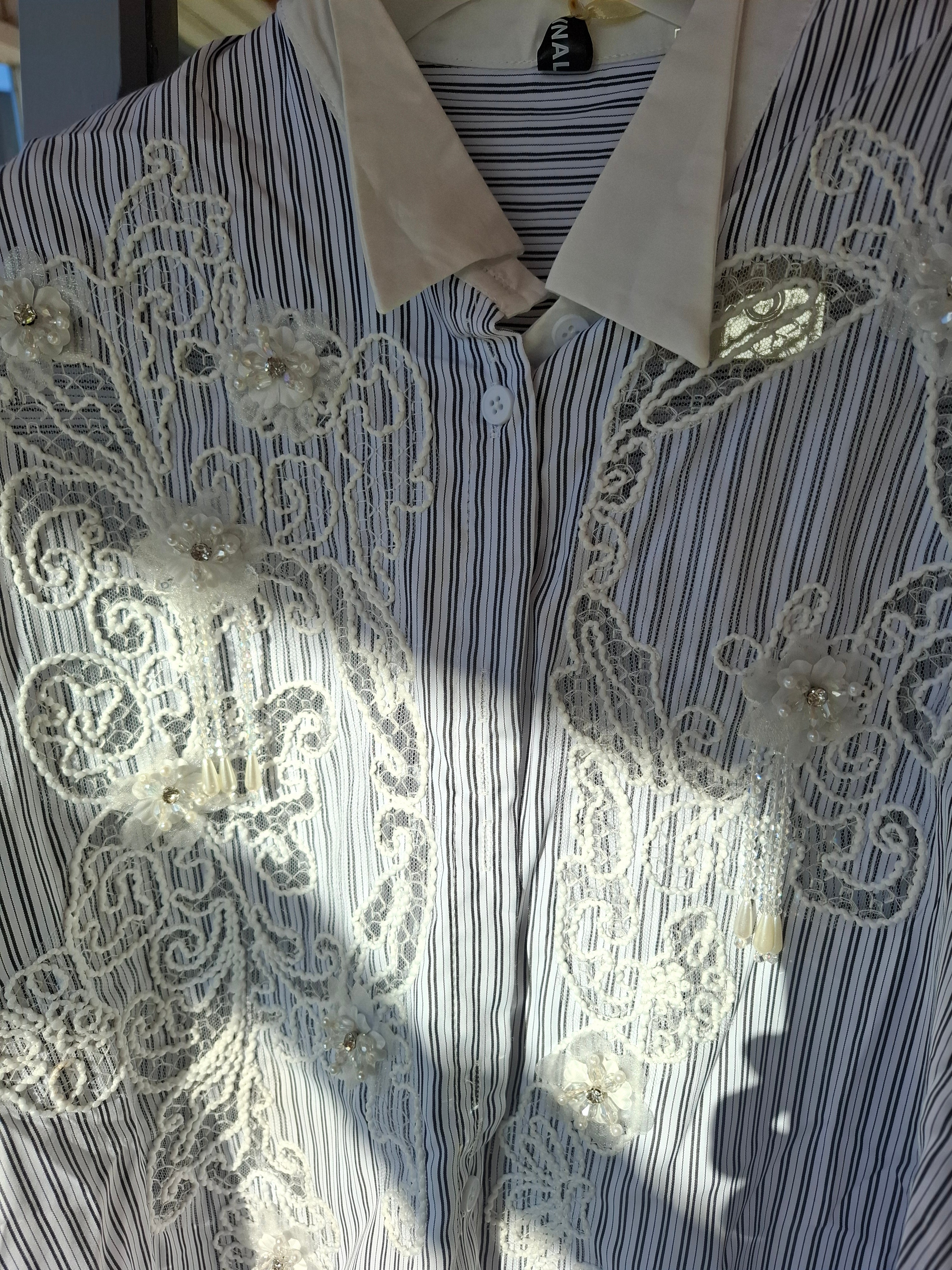 Sparkly striped shirt