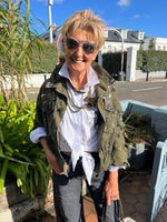 Load image into Gallery viewer, HAND-PAINTED SHORT MILITARY JACKET
