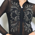 Load image into Gallery viewer, Sheer blouse
