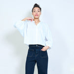 Load image into Gallery viewer, Loose fit button-down blouse
