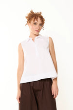Load image into Gallery viewer, Sleeveless Collared Blouse
