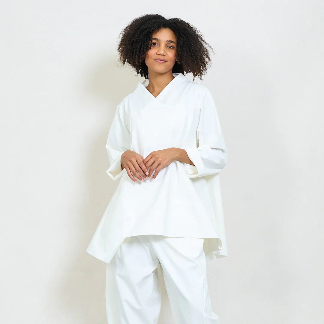 V-wrap blouse
