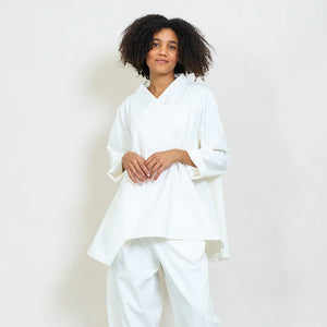 V-wrap blouse