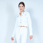 Load image into Gallery viewer, Frayed denim jacket
