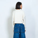 Load image into Gallery viewer, Knit sweater with openwork design
